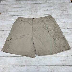 5.11 Tactical Series 73285 Cargo Shorts Men 42 Khaki Tan Cotton Canvas Utility